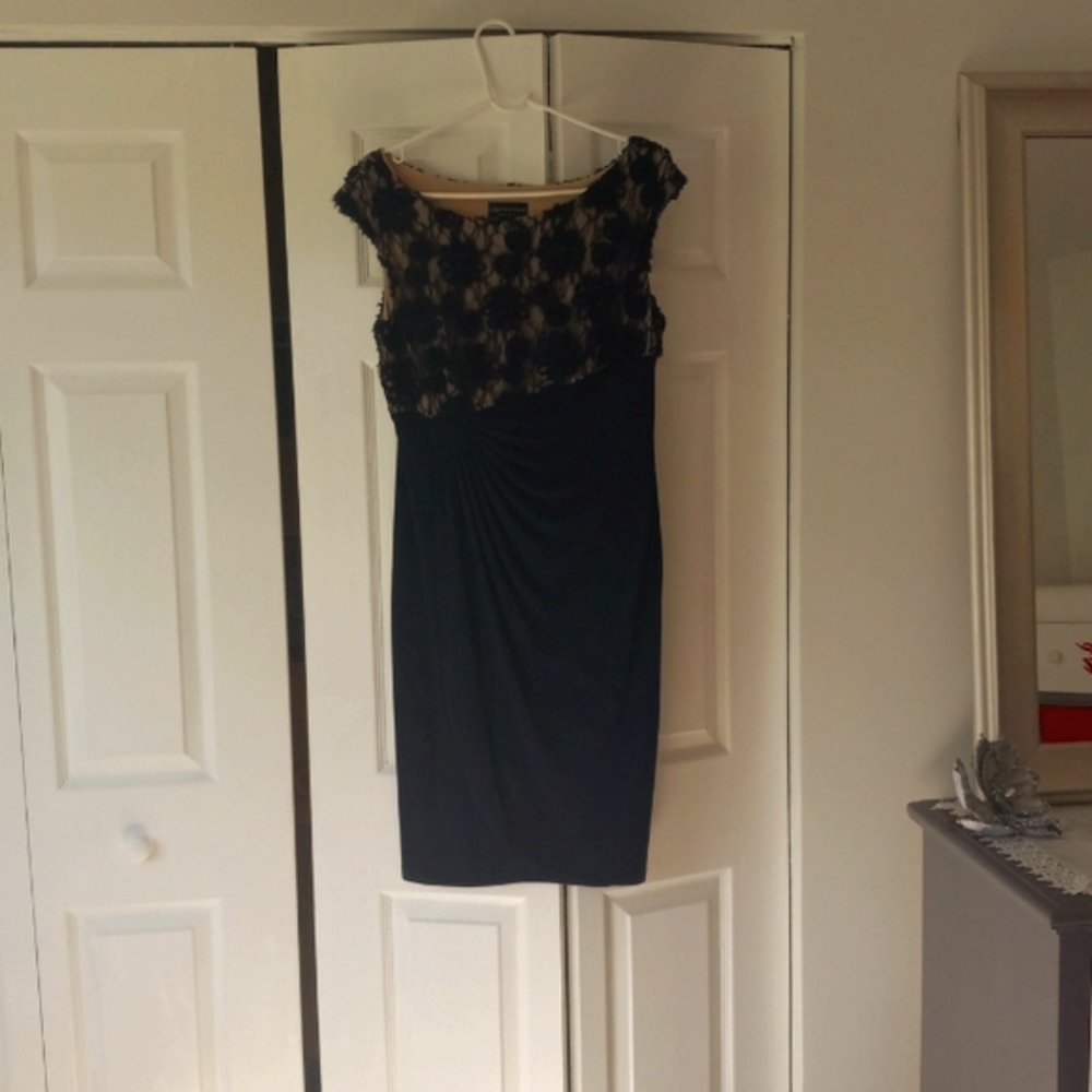 Beautiful navy/ nude dress